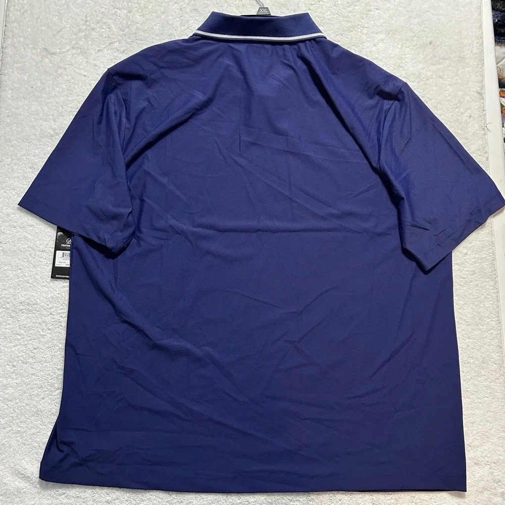 Good Good Golf Mens Size XL Midnight Textured Short Sleeve Polo Shirt